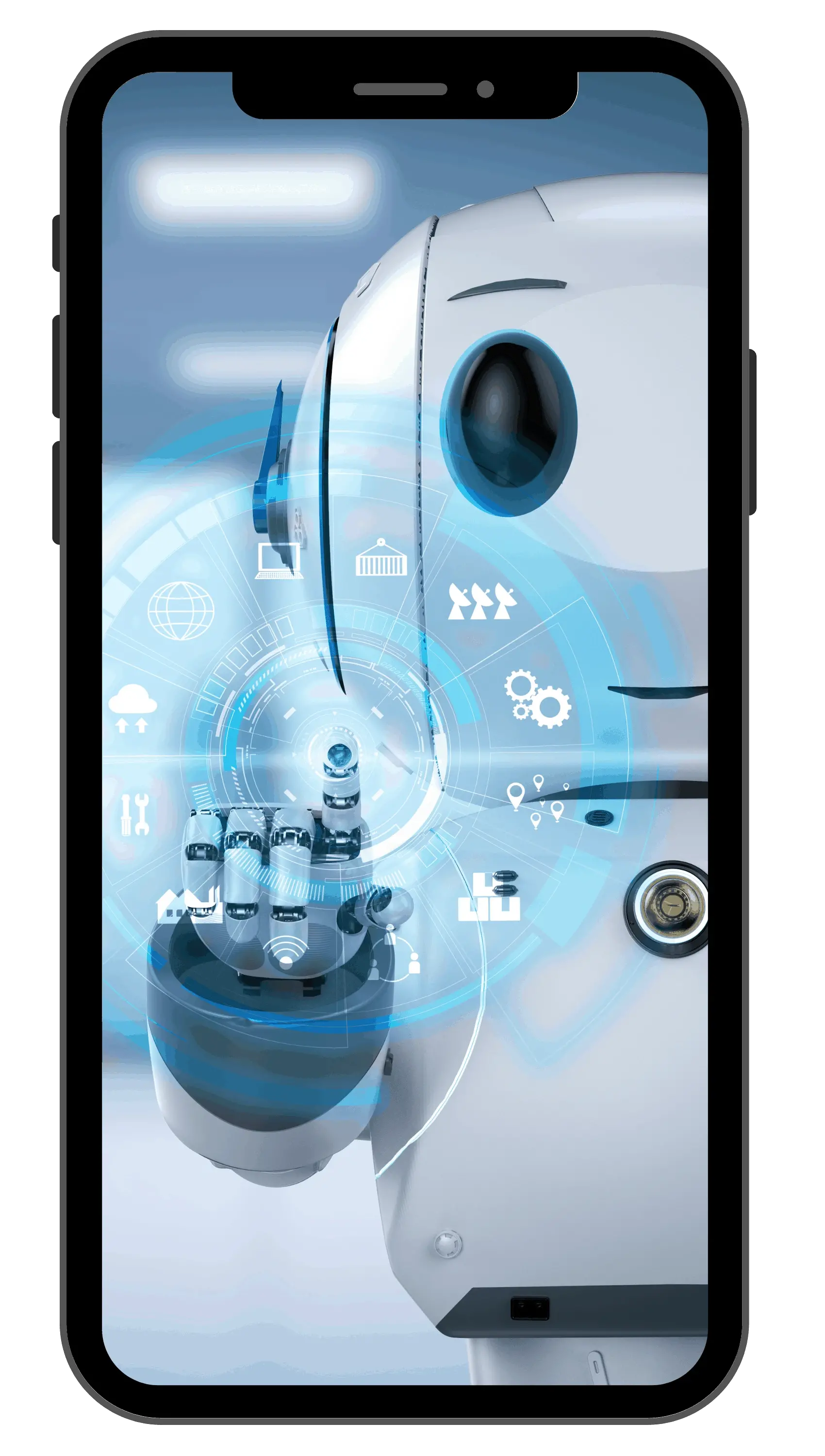 Teléfono celular con un bot de Botly